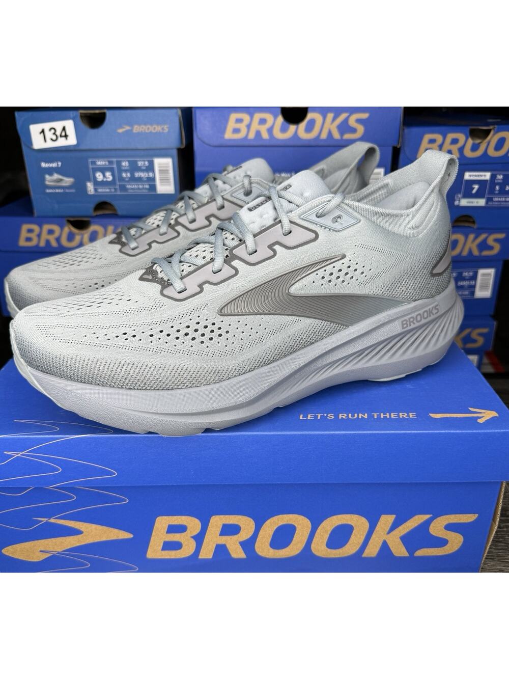 Brooks Glycerin 23 Gray Running Shoes 1104762E096  Men’s 13 Wide 2E (135)